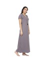 Women's Hosiery Cotton Night Gown-Maxi-Sleepwear-Nighty